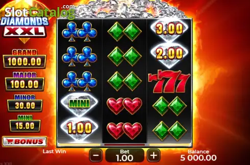 Скрин2. Hotfire Diamonds XXL слот
