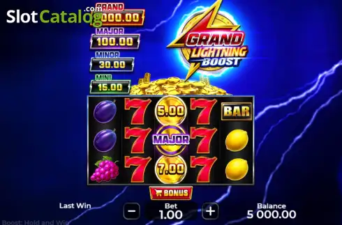 Скрин2. Grand Lightning Boost слот