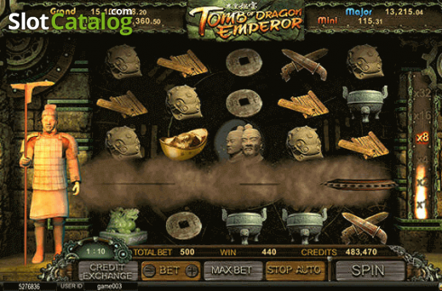 Скрин2. Tomb of Dragon Emperor слот