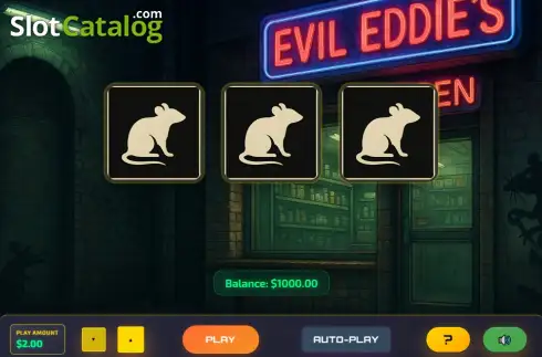 Скрин2. Evil Eddie's 3 Card Monte слот