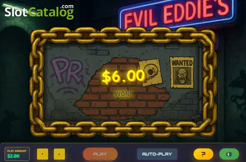 Скрин3. Evil Eddie's 3 Card Monte слот