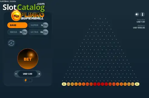 Скрин2. Plinko Superball 50000x слот