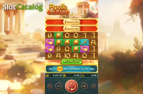 Скрин2. Apollo Ray of Luck слот