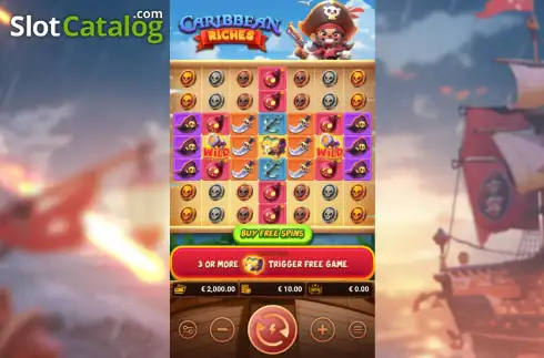 Скрин2. Caribbean Riches слот