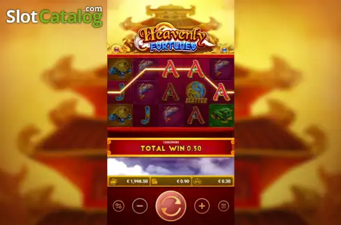 Скрин3. Heavenly Fortunes слот