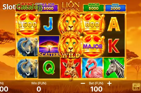 Скрин2. Lion Crown: Hold to Win слот