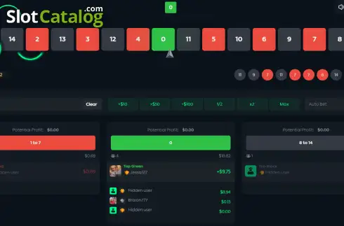 Скрин2. Roulette (Gamdom Originals) слот