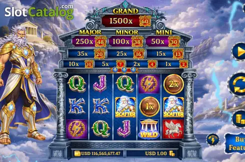 Скрин2. Glory of Olympus Zeus слот