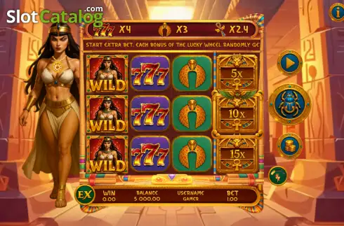 Скрин2. Cleopatra: Golden Necklace слот