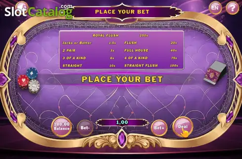 Скрин2. Hold & Flip Poker Frenzy слот