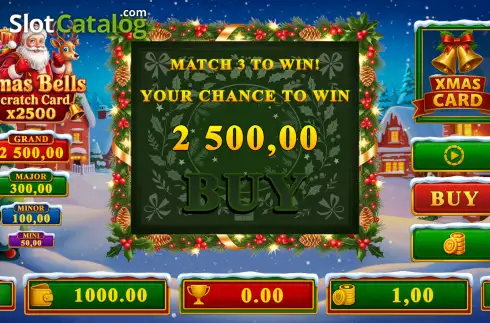 Скрин2. Xmas Bells Scratch Card слот