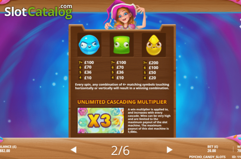 Скрин8. Psycho Candies слот