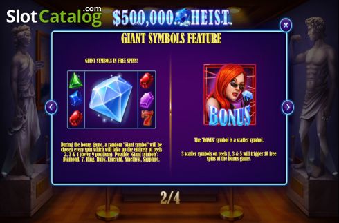 Скрин6. 500K Heist слот