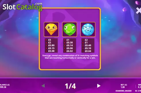 Скрин7. Diamond Digger (G.Games) слот