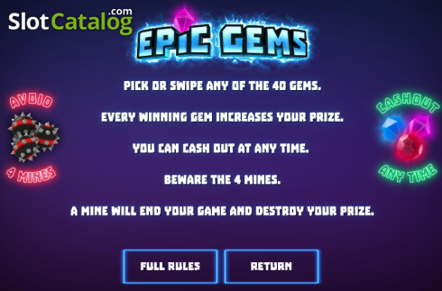 Скрин8. Epic Gems слот