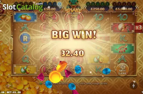 Скрин3. Snake Trio Bonus слот