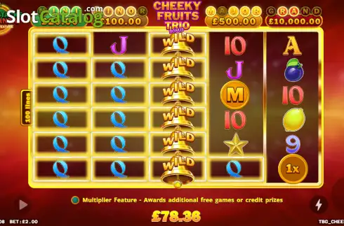 Скрин3. Cheeky Fruits Trio Bonus слот