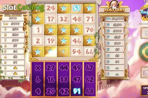 Скрин2. Slingo Thunder of the Gods слот