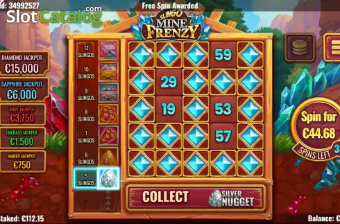 Скрин3. Slingo Mine Frenzy слот