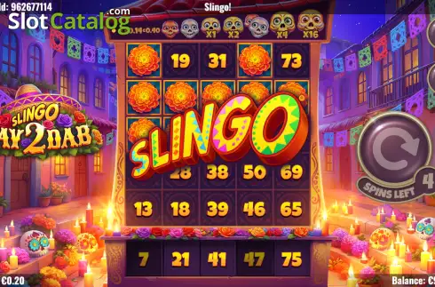 Скрин3. Slingo Day 2 Dab слот