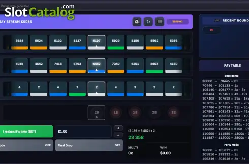 Скрин3. Saturday Stream Codes слот