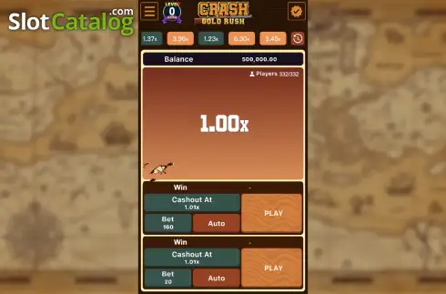 Скрин2. Crash Gold Rush слот
