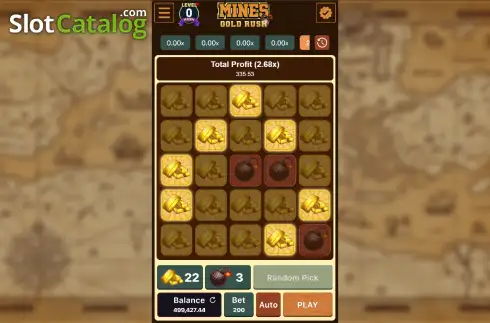Скрин3. Mines Gold Rush слот