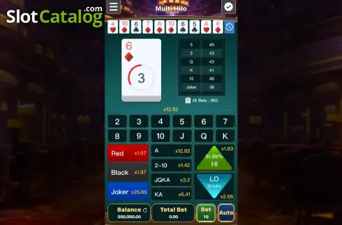 Скрин2. Multi HiLo слот