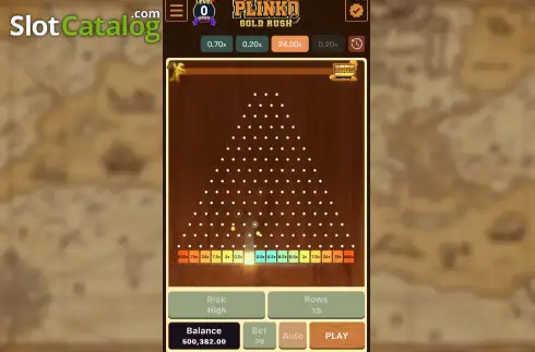 Скрин3. Plinko Gold Rush слот