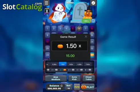 Скрин3. Keno (Gemini Gaming) слот