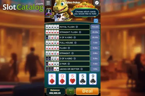 Скрин2. Video Poker (Gemini Gaming) слот