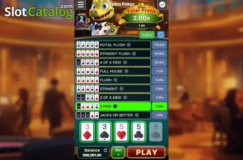 Скрин3. Video Poker (Gemini Gaming) слот