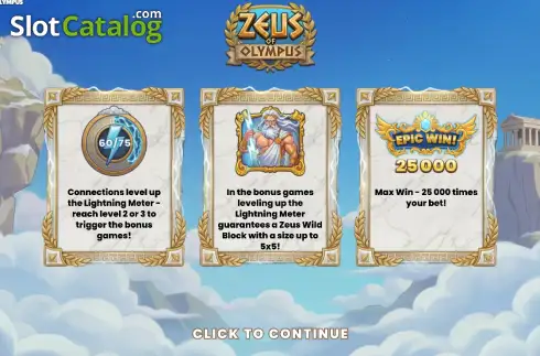 Скрин2. Zeus of Olympus (GG Gaming) слот