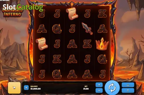Скрин2. Underworld Inferno слот
