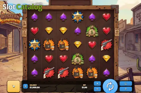 Скрин2. Western Showdown слот