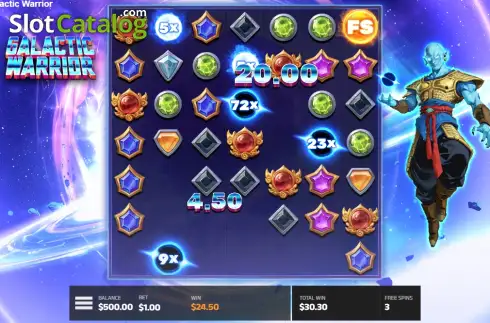 Скрин3. Galactic Warrior слот