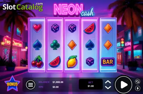 Скрин2. Neon Cash слот