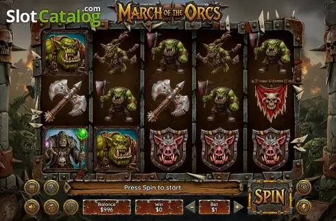 Скрин2. March of the Orcs слот