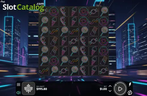 Скрин2. Neon Rush слот