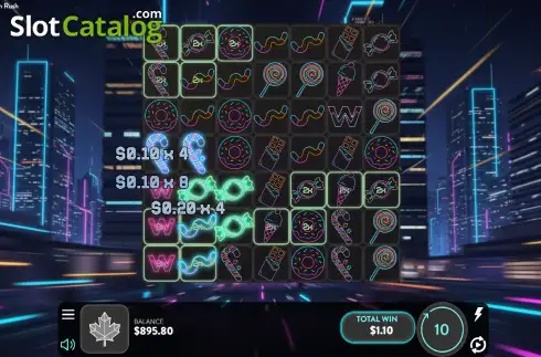 Скрин3. Neon Rush слот
