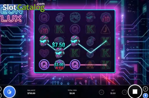 Скрин3. Neon Flux слот