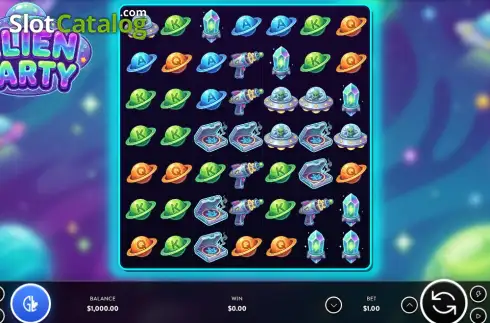 Скрин2. Alien Party слот