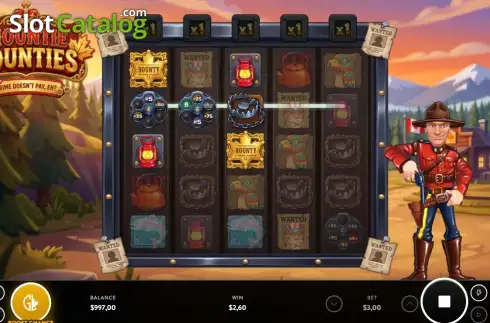 Скрин3. MOUNTIE BOUNTIES слот