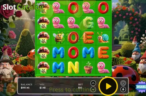 Скрин3. Grumpy Garden Gnomes слот