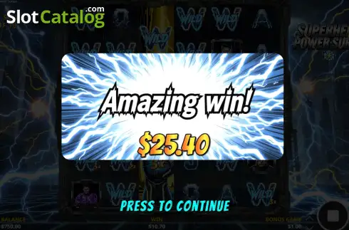 Скрин3. Superhero Power Surge слот
