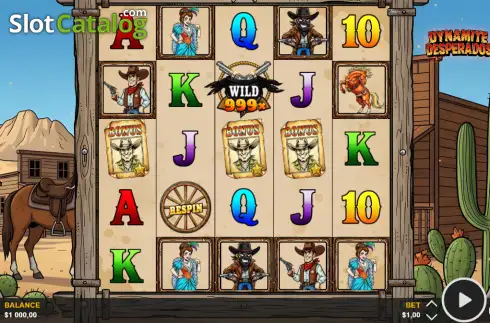 Скрин2. Dynamite Desperados слот