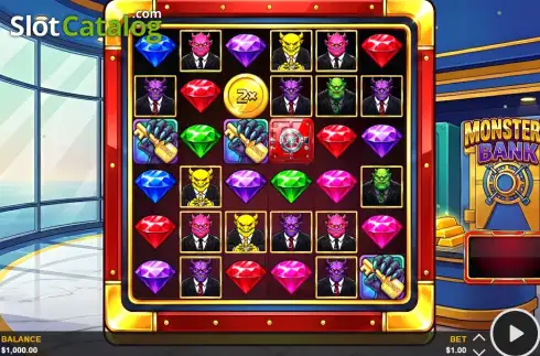Скрин2. Monsters Bank слот