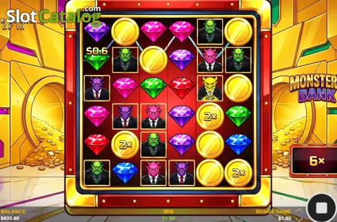 Скрин3. Monsters Bank слот