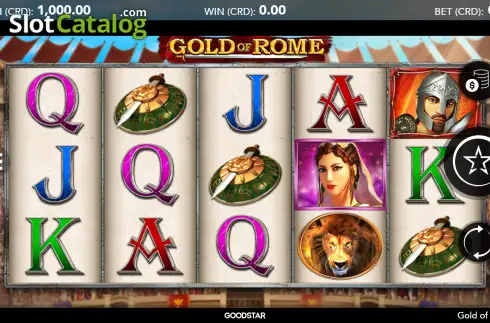 Скрин2. Gold of Rome слот