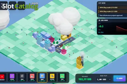 Скрин2. Town Tycoon 3D слот